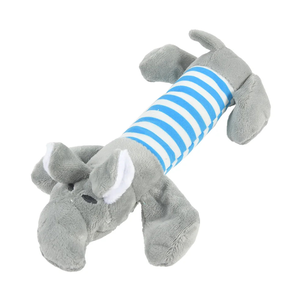 Plush Animal Dog Chew Toy | Squeaky Stuffed Characters | Dogs & Cats | 18 Styles