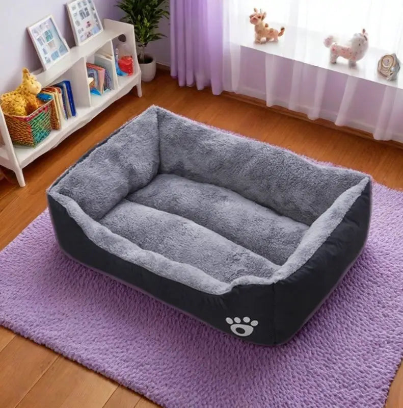 Plush Dog Sleeping Bed | Non-Slip & Bite-Resistant | XS–XL | 6 Colors