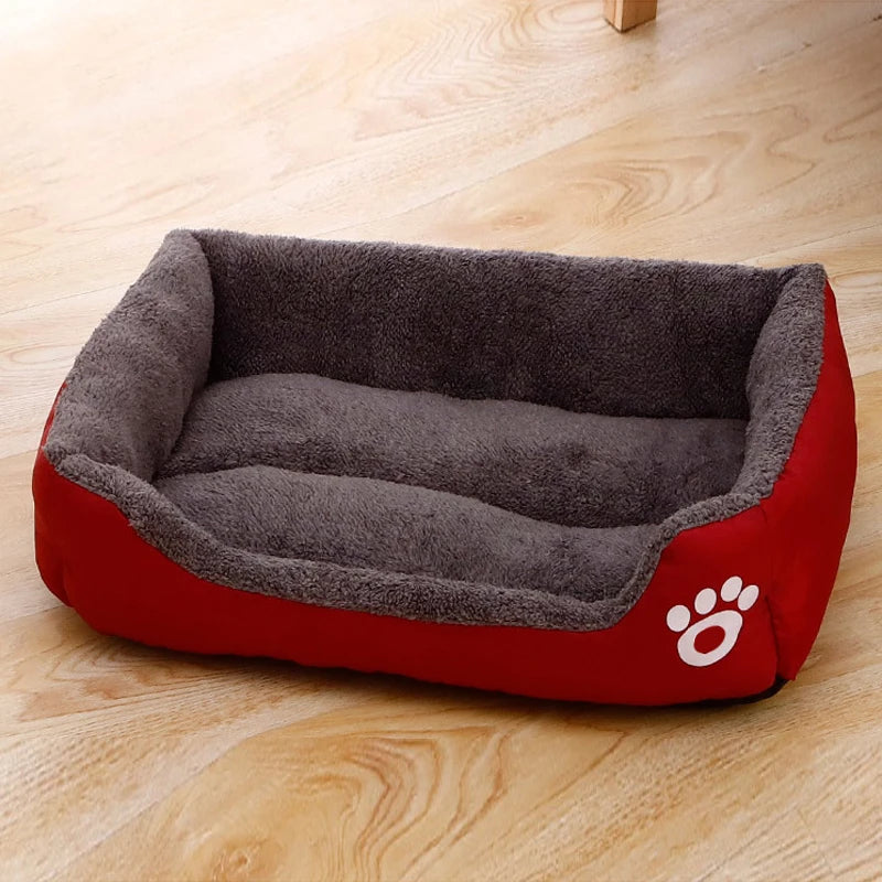 Plush Dog Sleeping Bed | Non-Slip & Bite-Resistant | XS–XL | 6 Colors