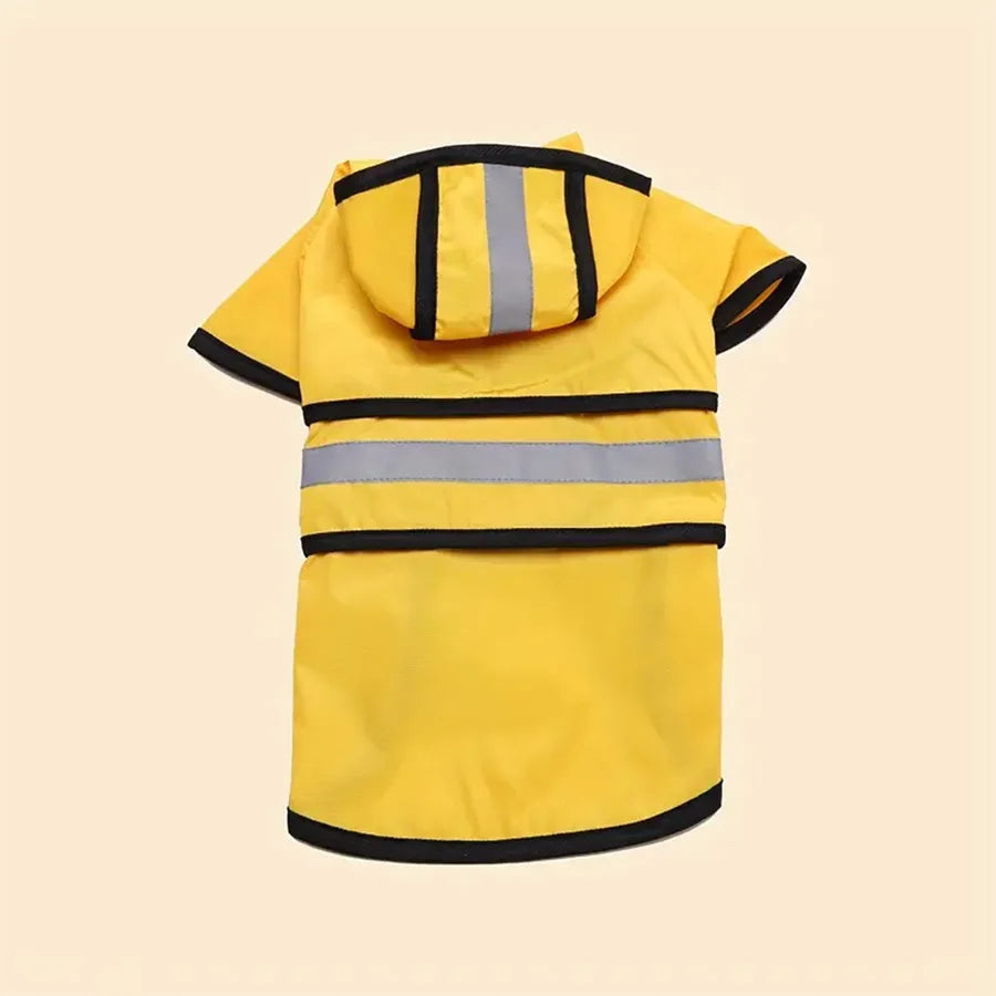 Waterproof & Windproof Dog Raincoat | Sizes XS–4XL | Blue & Yellow