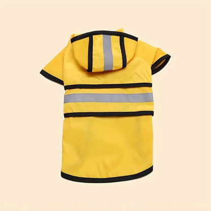 Waterproof & Windproof Dog Raincoat | Sizes XS–4XL | Blue & Yellow
