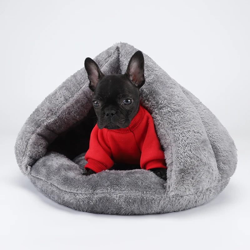 Round Plush Dog Sofa Bed | Washable | Small & Medium Dogs & Cats | S–L
