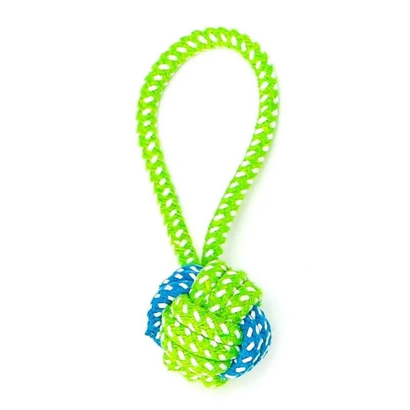 Cotton Rope Knot Dog Chew Toy | Bite-Resistant | Dental & Boredom Relief | Small & Large Dogs