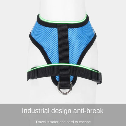 Breathable Mesh Small Dog & Cat Harness with Leash | Reflective | Sizes S–XL