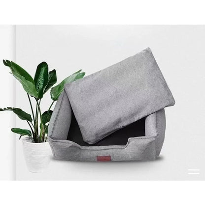 Thick Cotton & Linen Dog & Cat Mattress | Washable | Bite & Scratch Resistant | S–L