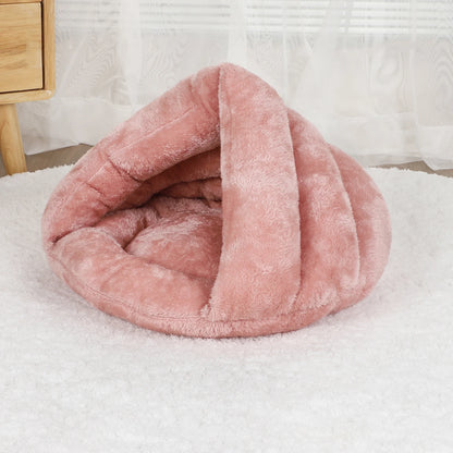 Round Plush Dog Sofa Bed | Washable | Small & Medium Dogs & Cats | S–L