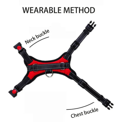 Quick-Release Nylon Dog Harness | Breathable Vest | Reflective | All Sizes