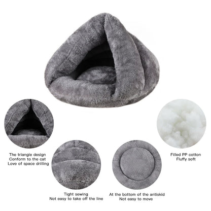 Round Plush Dog Sofa Bed | Washable | Small & Medium Dogs & Cats | S–L