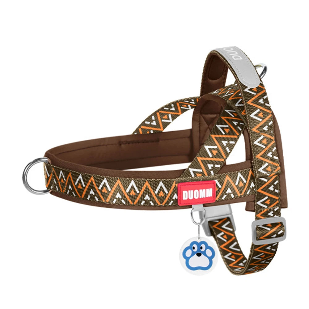 Fashion Printed Dog Harness | Soft Padded No-Pull Vest | Handle | Sizes S–XL