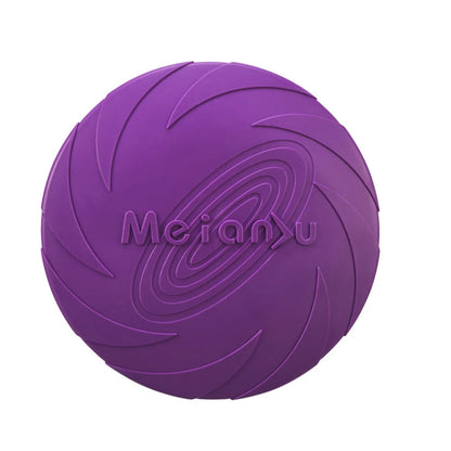 Silicone Flying Disc Dog Toy | Chew-Resistant TPR | 3 Sizes | 6 Colors