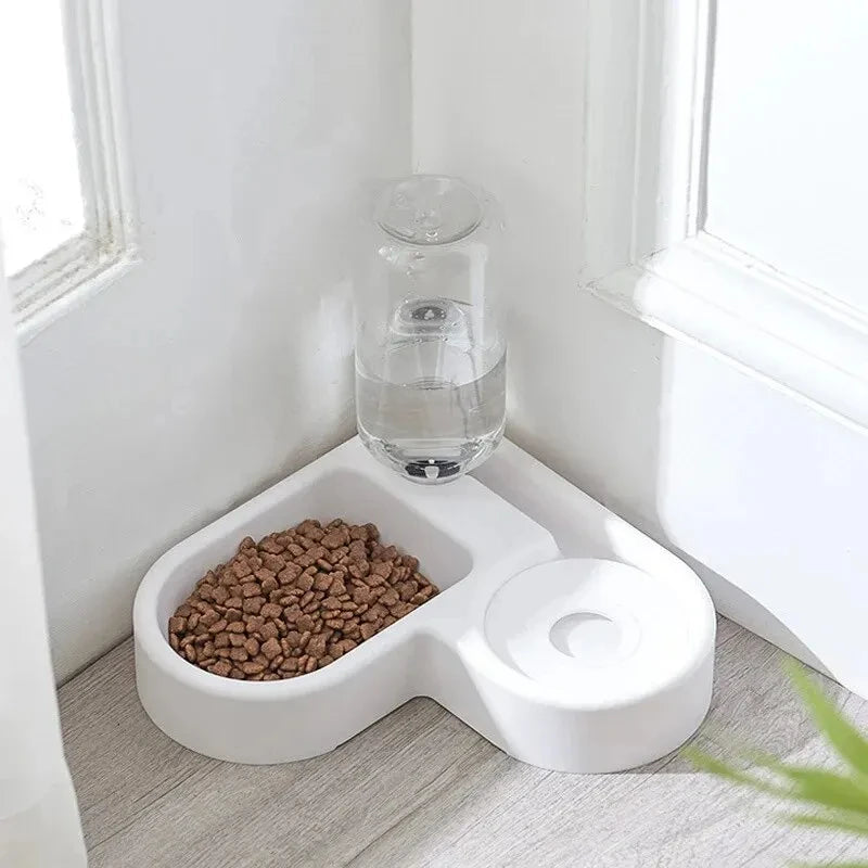 2-in-1 Pet Food & Water Bowl | Moisture-Proof | Dog & Cat