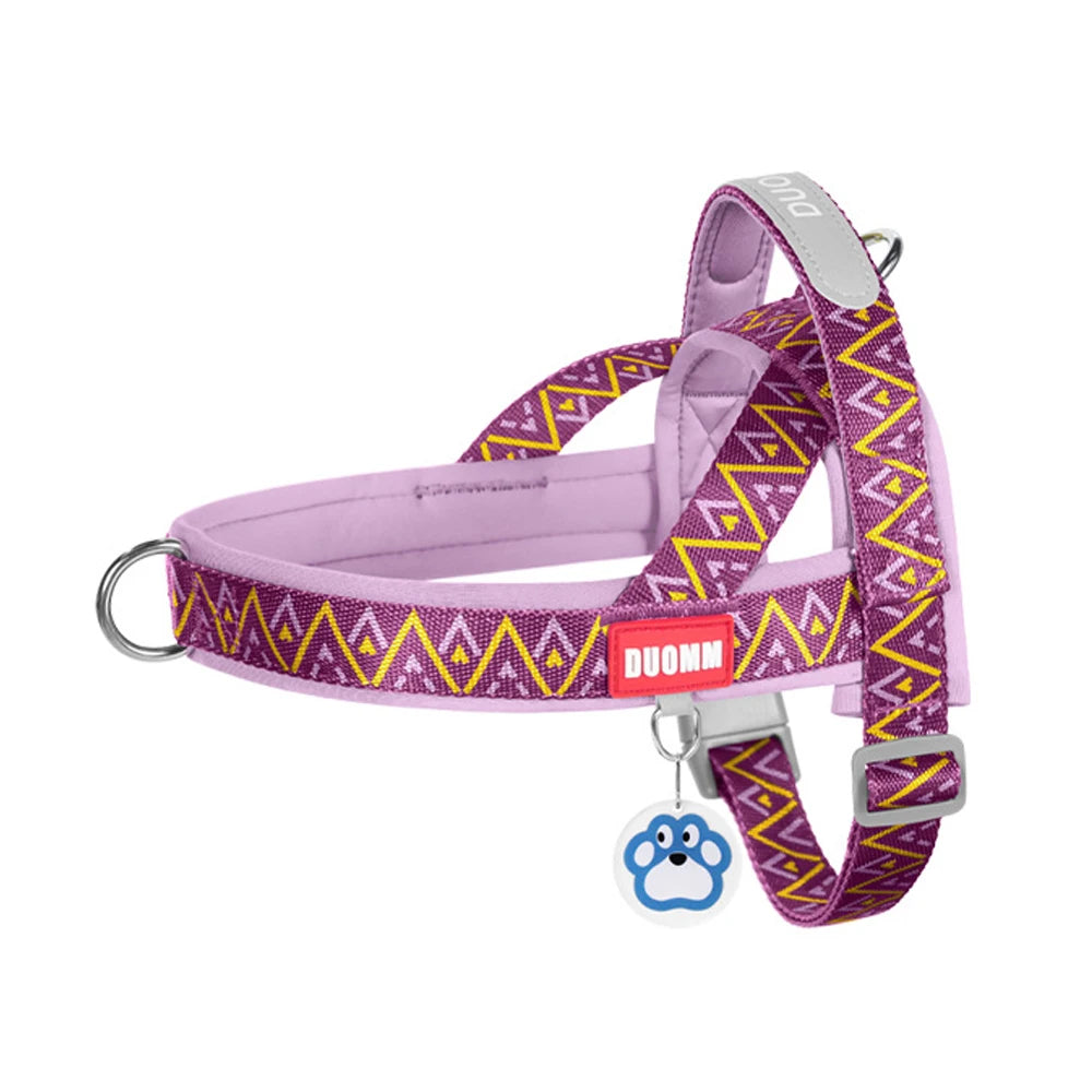 Fashion Printed Dog Harness | Soft Padded No-Pull Vest | Handle | Sizes S–XL