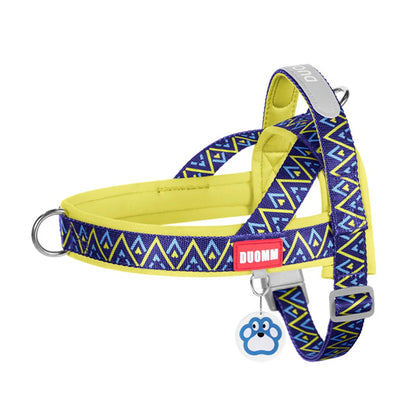 Fashion Printed Dog Harness | Soft Padded No-Pull Vest | Handle | Sizes S–XL