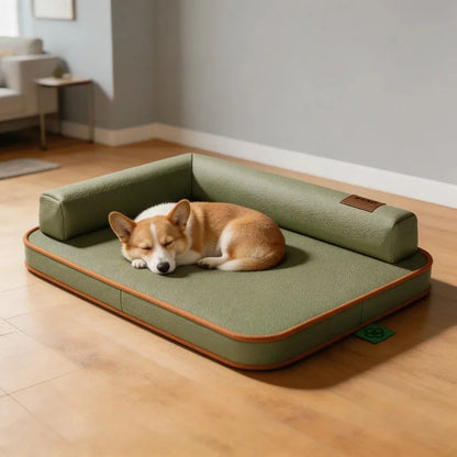 Waterproof Dog Bed Mat | Leather | Tear-Resistant | Removable & Washable | L–XXL