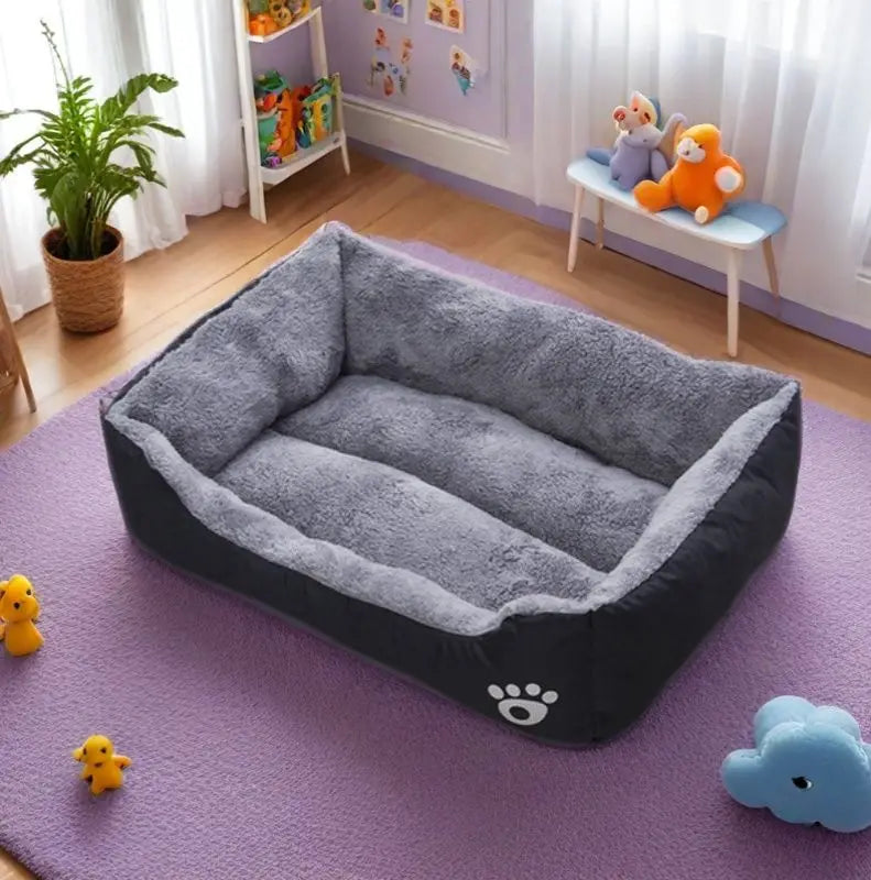 Plush Dog Sleeping Bed | Non-Slip & Bite-Resistant | XS–XL | 6 Colors
