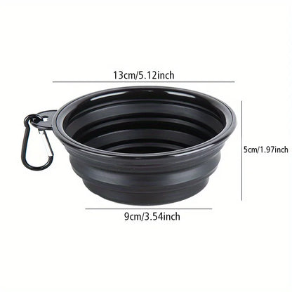 Foldable Silicone Dog Travel Bowl | Food & Water | 7 Colors | Portable