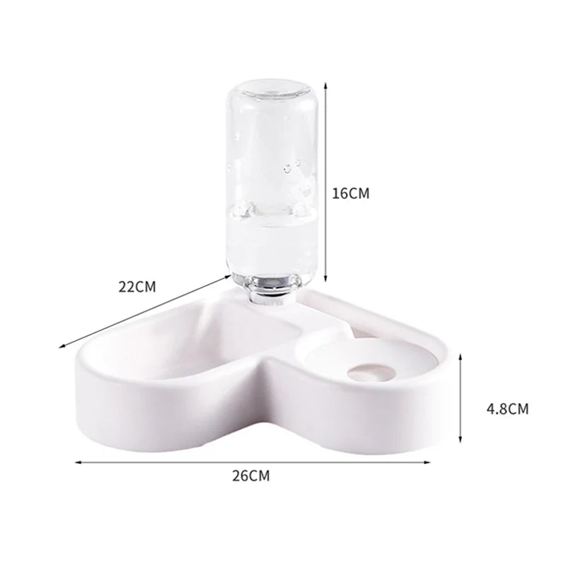 2-in-1 Pet Food & Water Bowl | Moisture-Proof | Dog & Cat