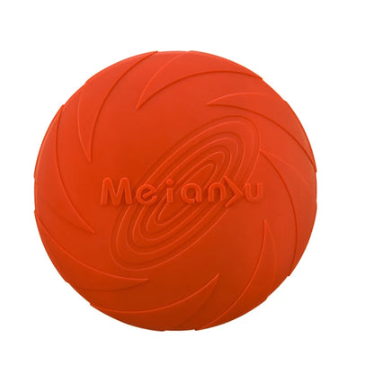 Silicone Flying Disc Dog Toy | Chew-Resistant TPR | 3 Sizes | 6 Colors