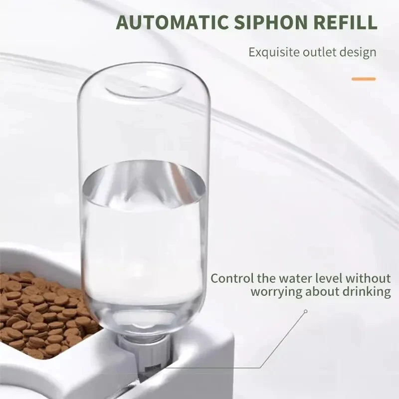 2-in-1 Pet Food & Water Bowl | Moisture-Proof | Dog & Cat