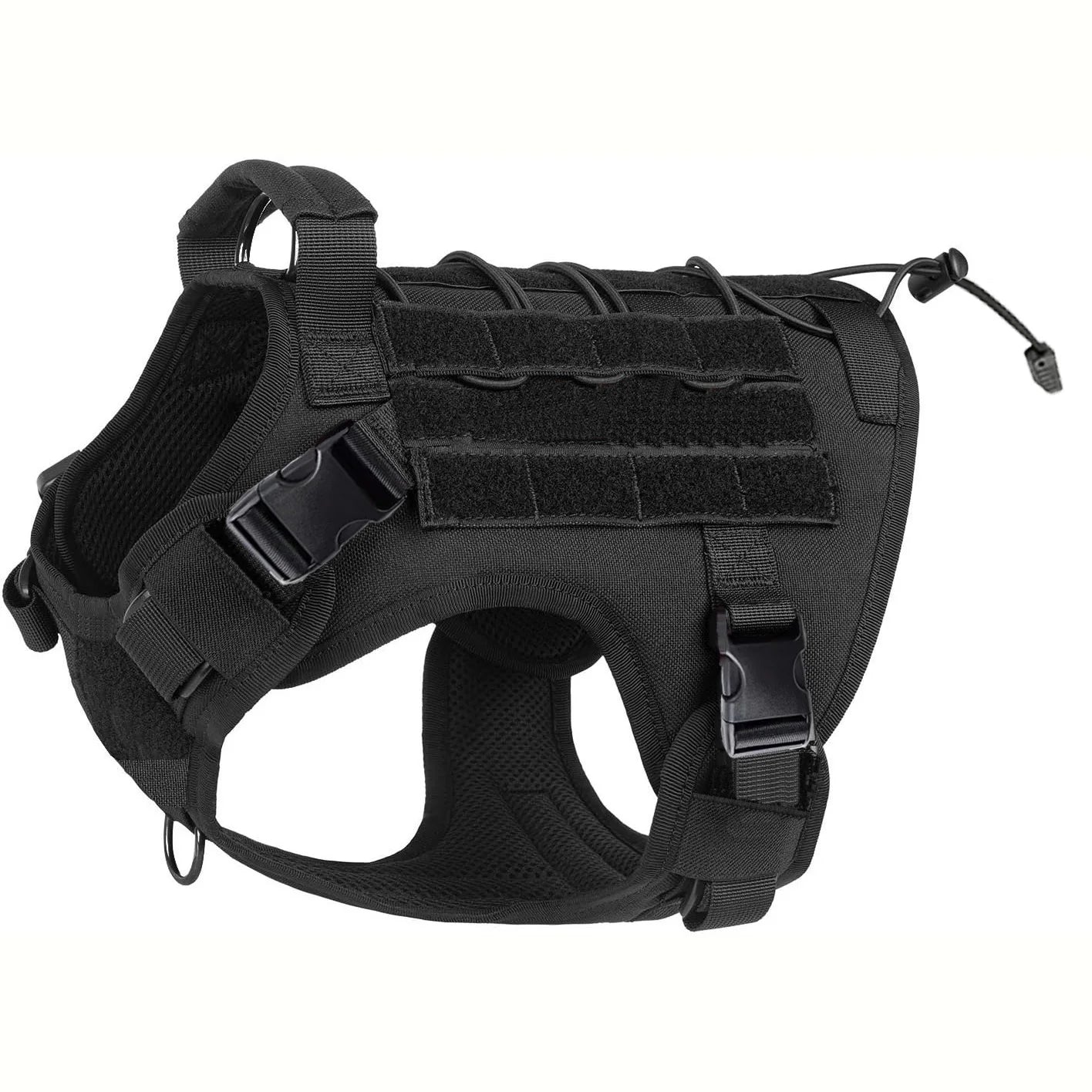 Tactical Dog Harness | No-Pull | Handle | Hook & Loop Panels | Sizes S–XL
