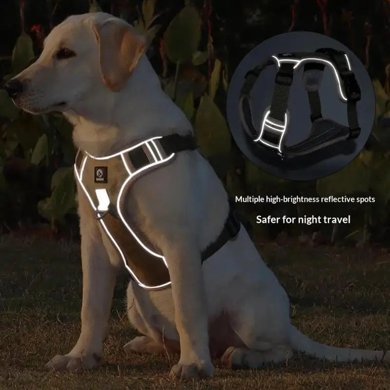 Reflective Tactical Dog Harness | Oxford Cloth | Medium & Large Dogs | Sizes S–XL