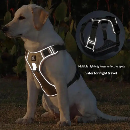 Reflective Tactical Dog Harness | Oxford Cloth | Medium & Large Dogs | Sizes S–XL