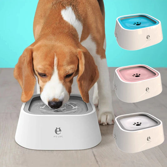No-Spill Dog & Cat Water Bowl | Floating Plate | 1L & 1.5L | Travel-Friendly