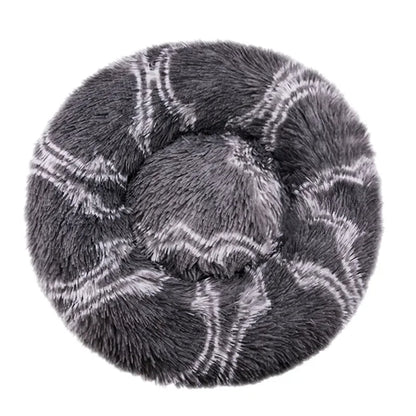 Round Plush Dog & Cat Bed | Non-Slip | Machine Washable | 6 Sizes