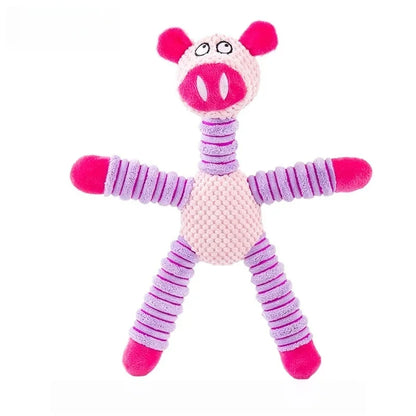 Anxiety-Relief Plush Puppy Toy | Teething Chew | Elephant, Pig & Bear | Small & Medium Dogs