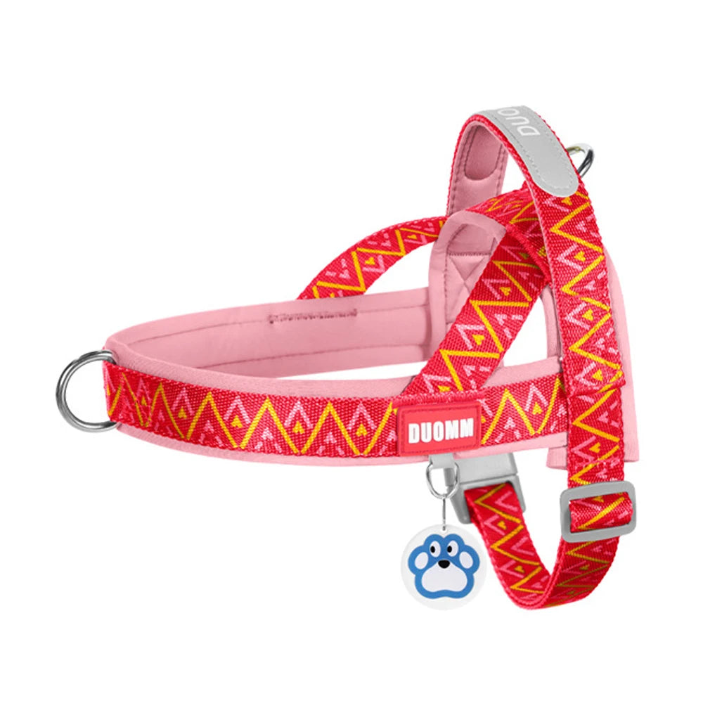 Fashion Printed Dog Harness | Soft Padded No-Pull Vest | Handle | Sizes S–XL
