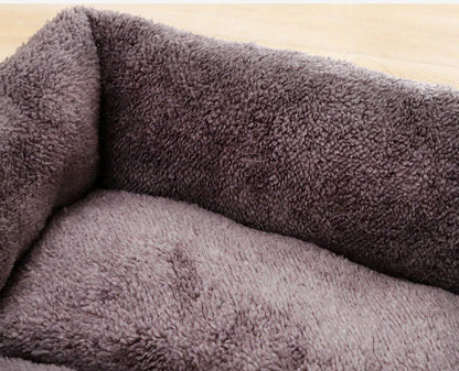 Plush Dog Sleeping Bed | Non-Slip & Bite-Resistant | XS–XL | 6 Colors