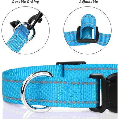 Reflective Safety Dog Collar | Anti-Strangulation | Small & Medium Dogs
