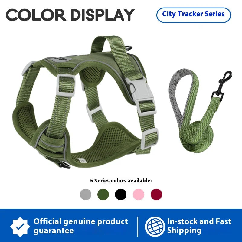Small Dog & Cat Harness with Leash | Adjustable Vest | Chihuahua, Pug, French Bulldog | S–L