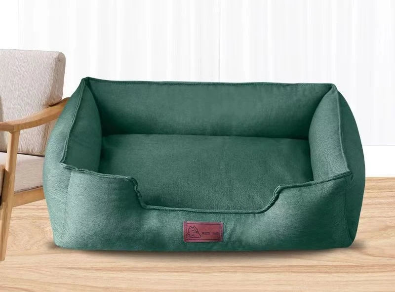 Thick Cotton & Linen Dog & Cat Mattress | Washable | Bite & Scratch Resistant | S–L