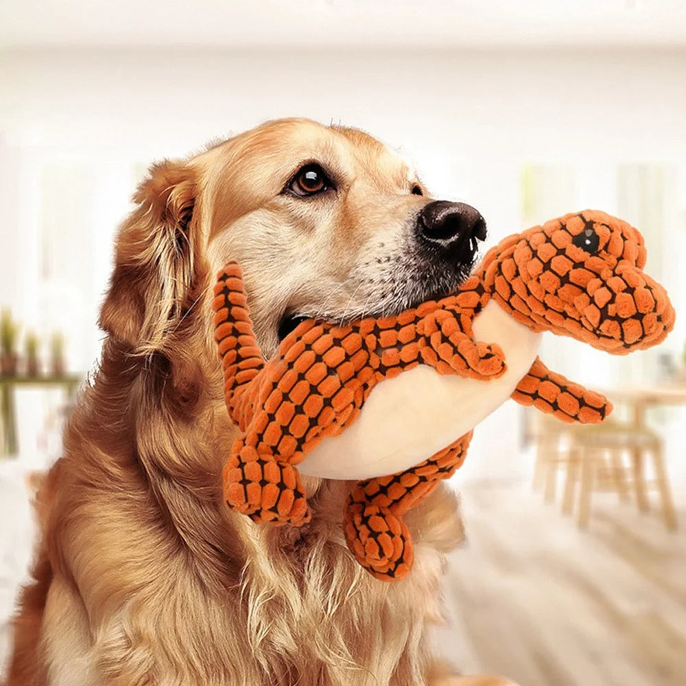 Plush Animal Dog Chew Toy | Squeaky Stuffed Characters | Dogs & Cats | 18 Styles