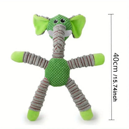 Anxiety-Relief Plush Puppy Toy | Teething Chew | Elephant, Pig & Bear | Small & Medium Dogs