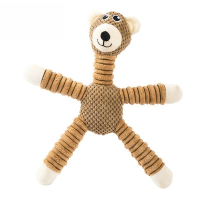 Anxiety-Relief Plush Puppy Toy | Teething Chew | Elephant, Pig & Bear | Small & Medium Dogs
