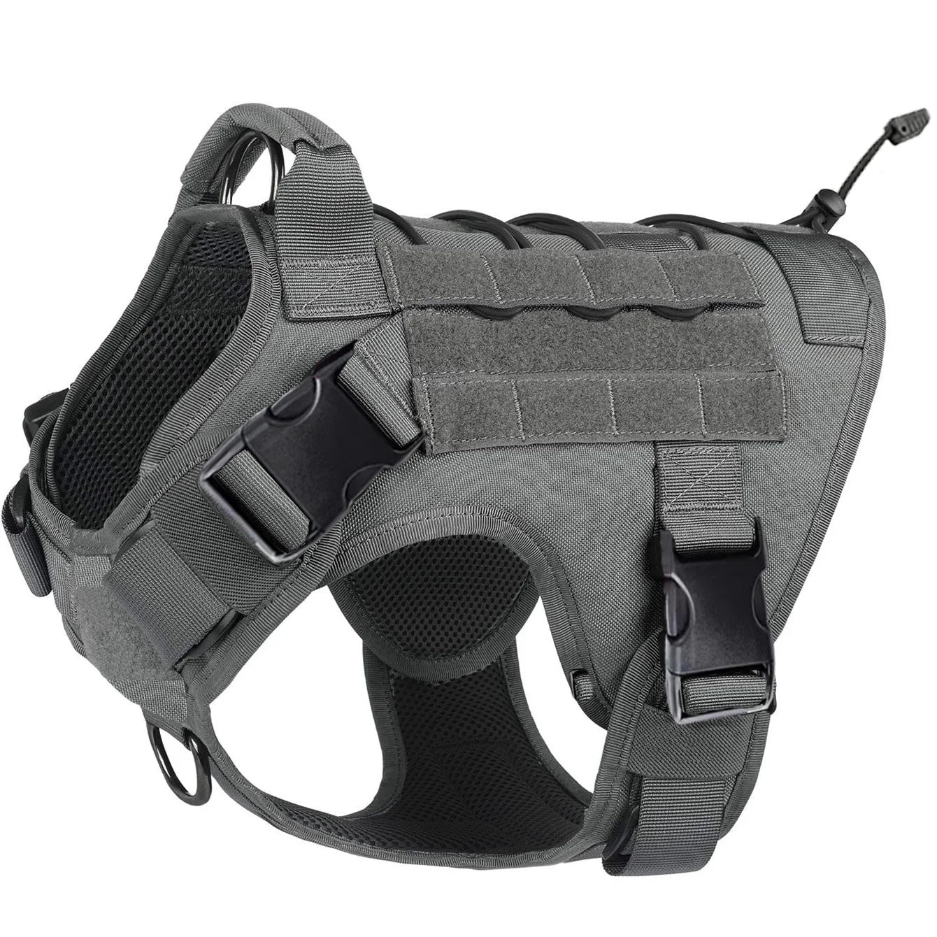 Tactical Dog Harness | No-Pull | Handle | Hook & Loop Panels | Sizes S–XL
