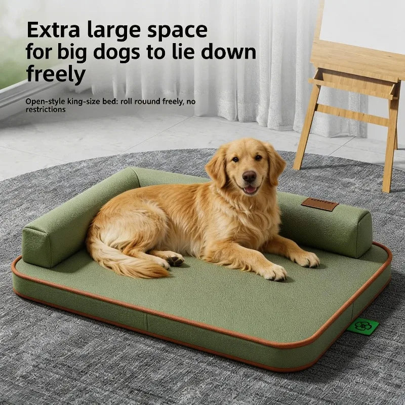 Waterproof Dog Bed Mat | Leather | Tear-Resistant | Removable & Washable | L–XXL