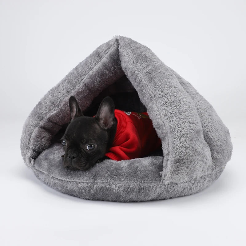 Round Plush Dog Sofa Bed | Washable | Small & Medium Dogs & Cats | S–L
