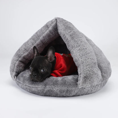 Round Plush Dog Sofa Bed | Washable | Small & Medium Dogs & Cats | S–L