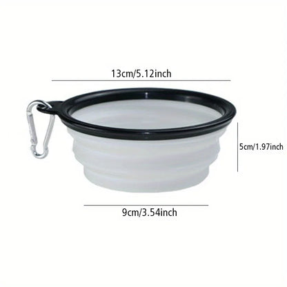 Foldable Silicone Dog Travel Bowl | Food & Water | 7 Colors | Portable