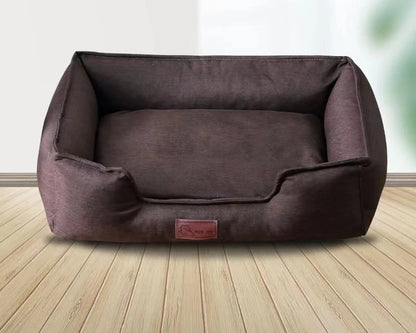Thick Cotton & Linen Dog & Cat Mattress | Washable | Bite & Scratch Resistant | S–L
