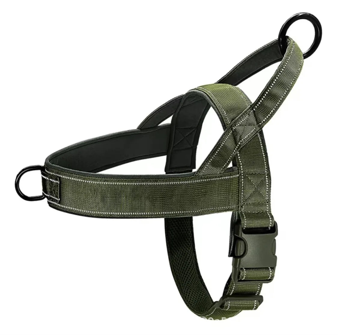 Tactical No-Pull Dog Harness | Heavy-Duty | Reflective | Large Breeds | Sizes S–XL