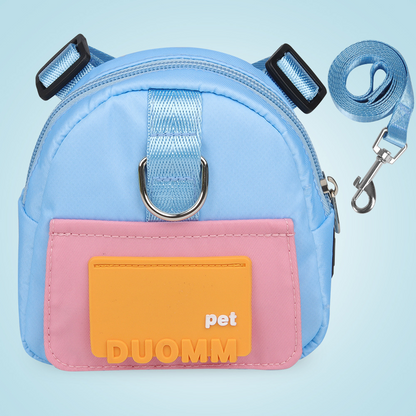 Adventurous Pup Dog Backpack Harness with Poop Bag Dispenser