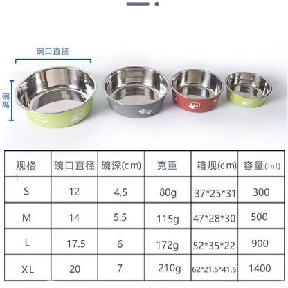Stainless Steel Dog Bowl for Cats and Dogs (In Stock)