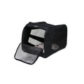 dbest products Pet Smart Cart Carrier Medium Black Soft Sided Collapsible Folding Travel Bag Dog Cat Airline Approved Tote Luggage Backpack