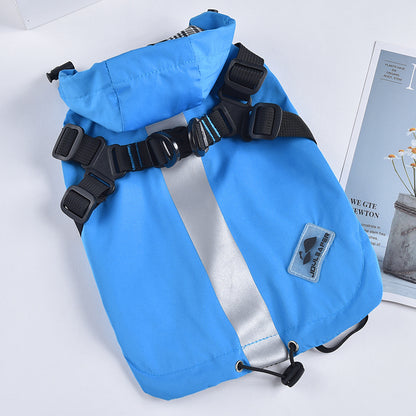 Waterproof Dog Windbreaker Jacket – Reflective Rain Coat for Small Dogs (S–2XL)