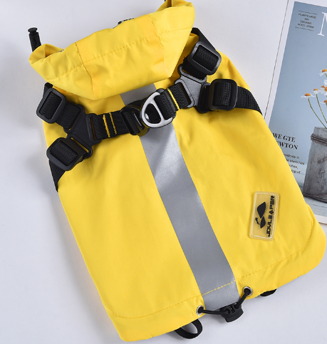 Waterproof Dog Windbreaker Jacket – Reflective Rain Coat for Small Dogs (S–2XL)