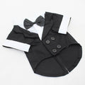 Puppy Gentleman Bow Tie Dress for Dogs - Black & Gray